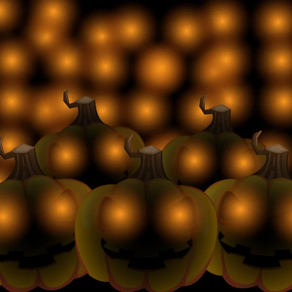 Halloween fond de citrouille. Illustration vectorielle — Image vectorielle