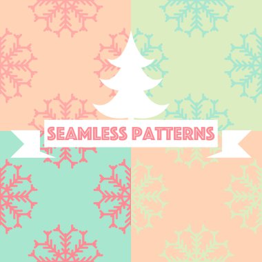 Bir dizi kusursuz Noel şablonu.