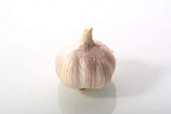 Isolated Garlic Raw Garlic Isolated White Background — Stock Photo, Image