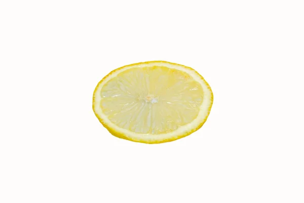 Lemon slice on a white background. Isolate. — Foto Stock