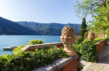 Çam kozalağı. İtalyan Bereket Sembolü. Como Gölü.