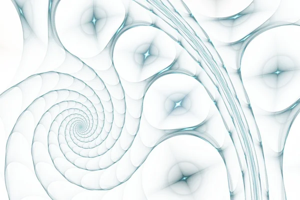蓝色的抽象形螺旋艺术 — 图库照片