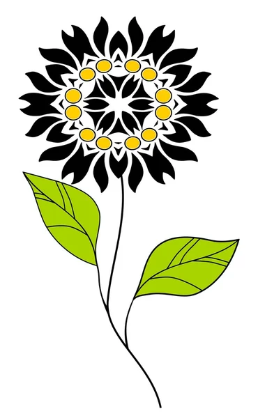 色の装飾花 — ストックベクタ