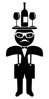 Hipster adam. Papyon. Garson