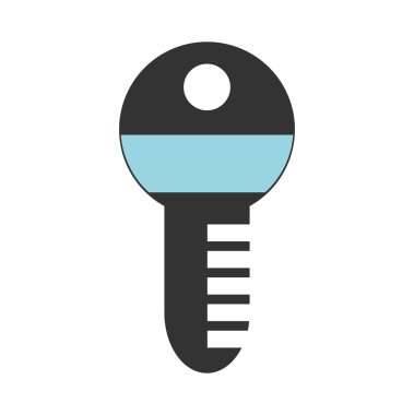 İzole minimalist anahtar simgesi