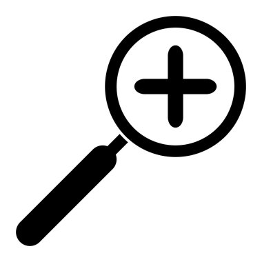 Kutsal kişilerin resmi içinde yakınlaştırır. Büyüteç simgesi. İzole