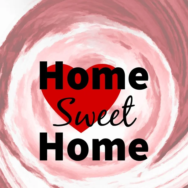 Home sweet home typographischer Hintergrund — Stockfoto