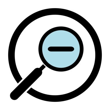 Büyüteç simgesini zoom. Büyüteç bir daire içinde. İzole