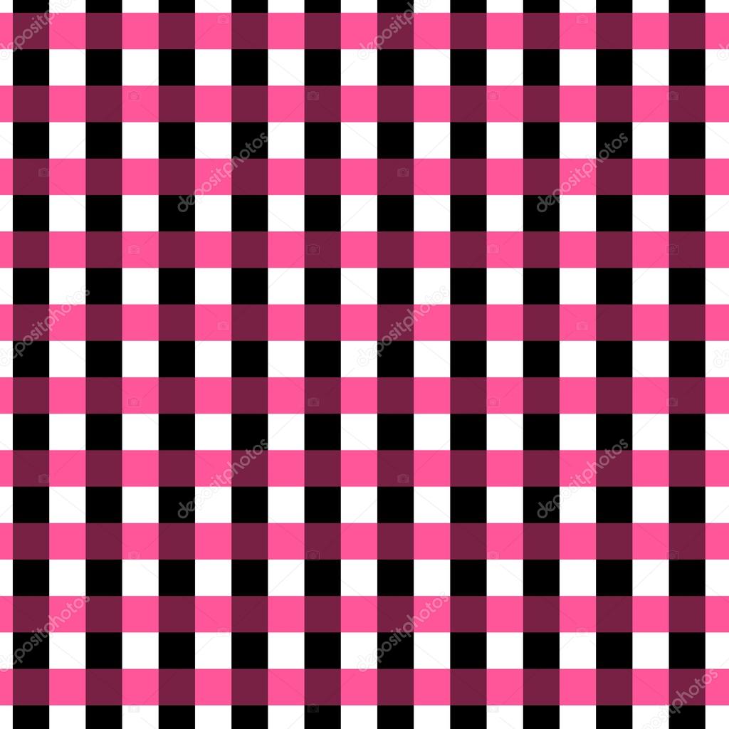 シームレスなギンガム チェック パターン 幾何学的な背景 黒 ピンクと白のストライプ ストックベクター C Matahiasek