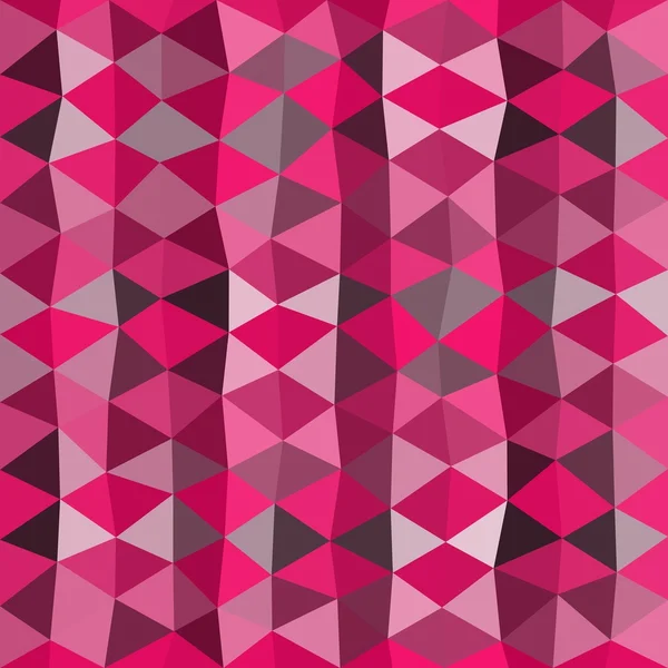 Розовый мозаичный фон состоит из треугольников — стоковый вектор