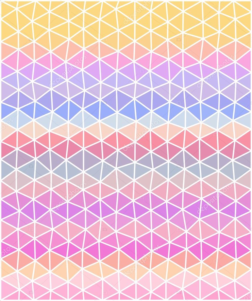 Pastel colored polygonal illustration consist of triangles