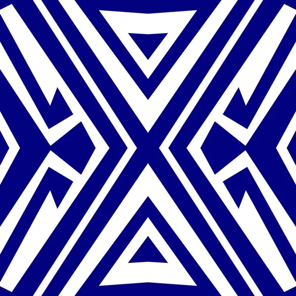 Zökkenőmentes Geometriai Minta Textil Design Csomagolópapírok Absztrakt Haditengerészeti Kék Színű — Stock Vector