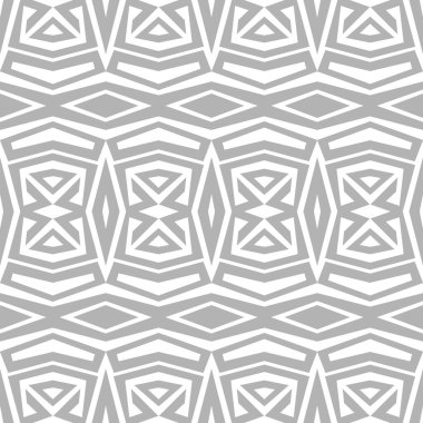 Beyaz arkaplan üzerinde tek renkli çizgiler. Kusursuz geometrik duvar kağıdı. Tekrarlayan modern gri ve beyaz kiremit, ambalaj kağıtları, duvar kağıtları vs.. 