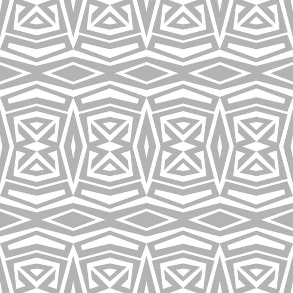 Μονοχρωματική Γραμμή Μοτίβο Τέχνης Πάνω Από Λευκό Φόντο Γεωμετρική Ταπετσαρία — Διανυσματικό Αρχείο