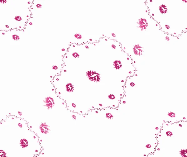 Seamless abstract floral background in pink — Stock Photo, Image