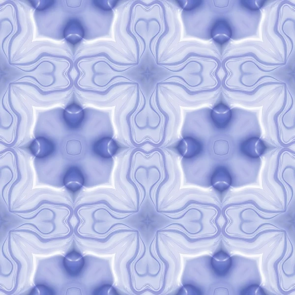 Tekstur atau pola kaleidoskop tak berjahit dalam biru 4 — Stok Foto