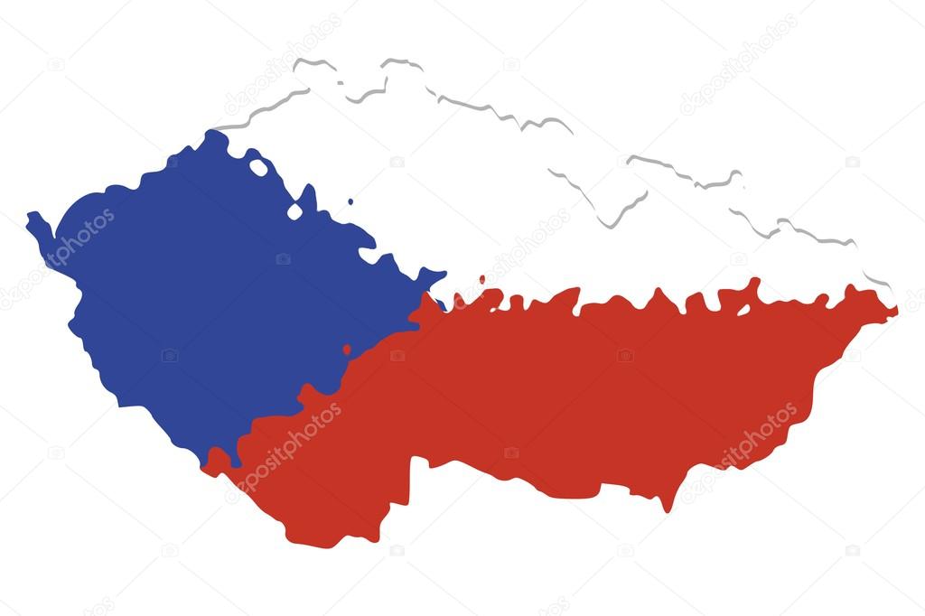 abstract czech flag image 