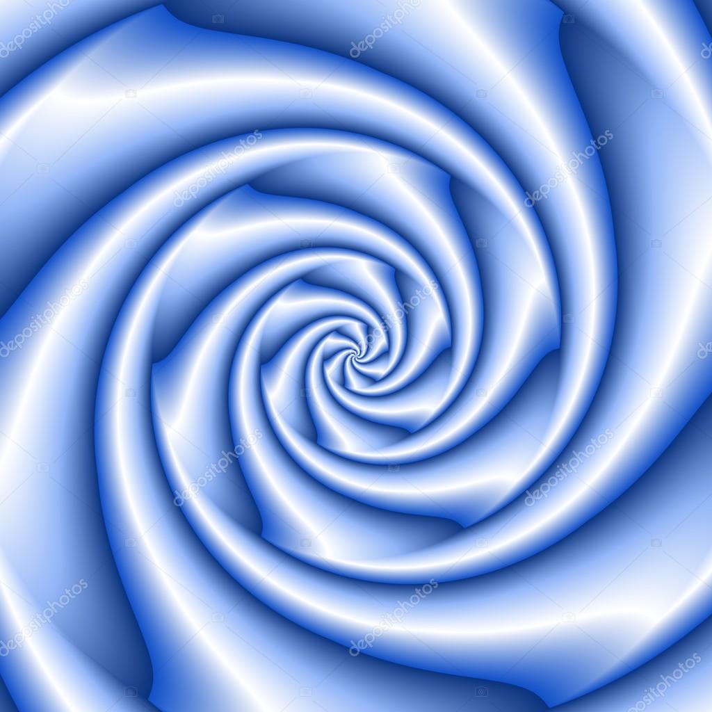 Abstract spiral background in blue