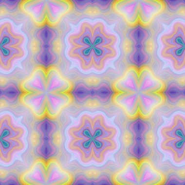 Sorunsuz kaleydoskop doku veya desen pastel renklerde 4