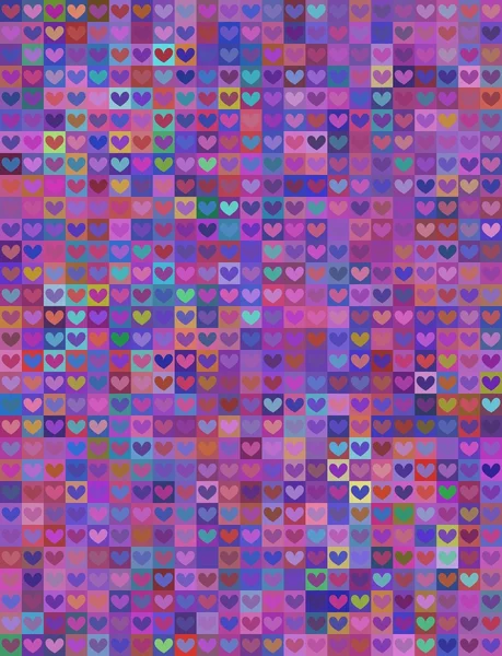 Naadloze hart vorm afbeelding in kleurrijke spectrum — Stockvector