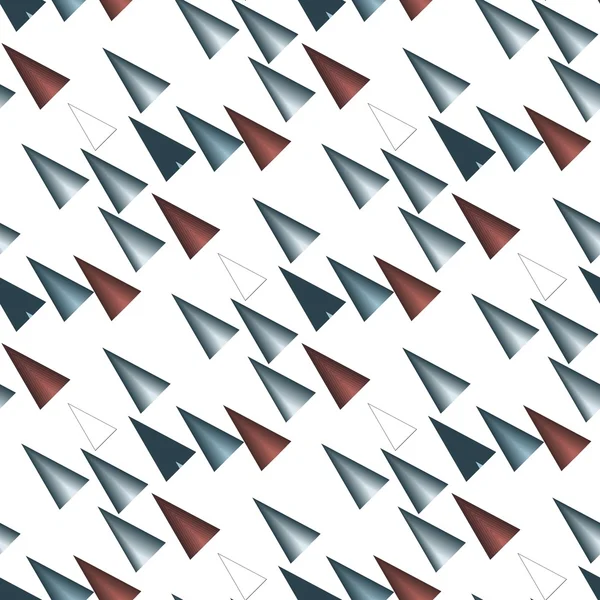 Barevné trojúhelníkové vzor na bílém pozadí — Stock fotografie
