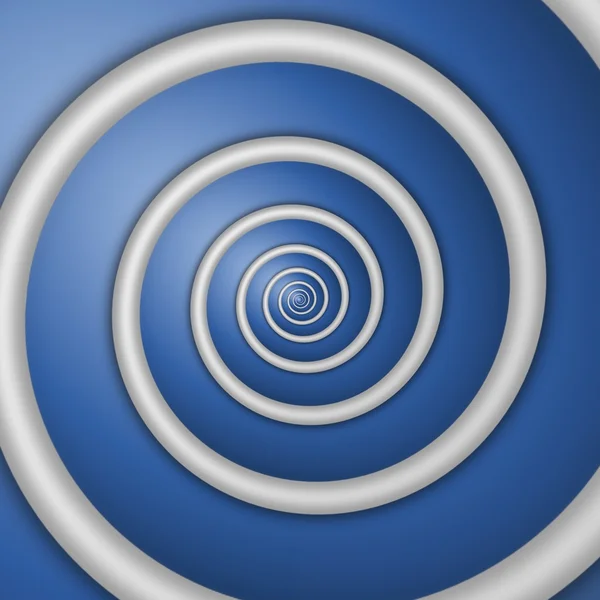 Dijital mavi beyaz spiral arka plan render — Stok fotoğraf