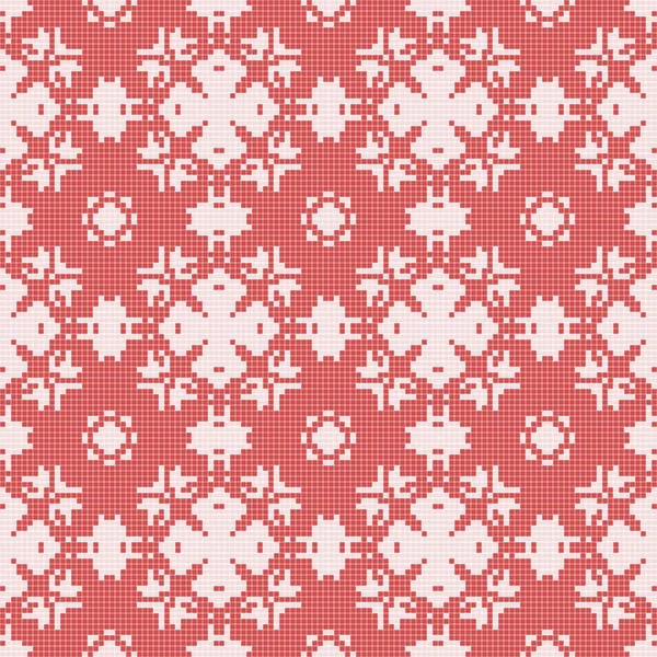 Filet crochet lace design. Seamless background in red — Stock Photo, Image