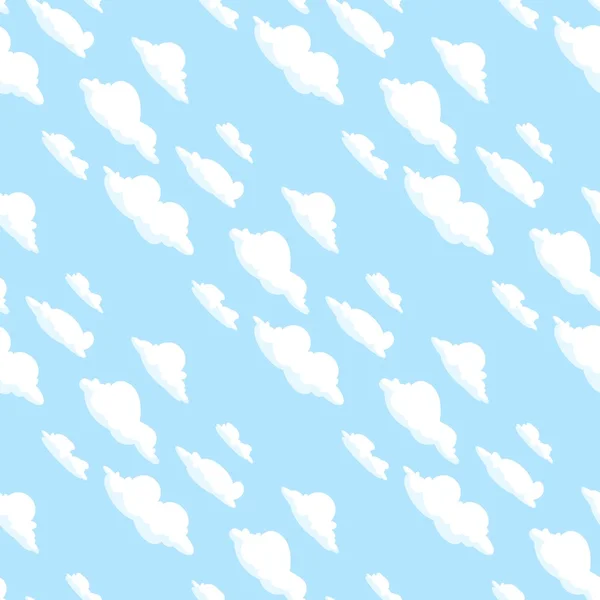 Seamless pattern or background with clouds and planes — Stock Photo, Image