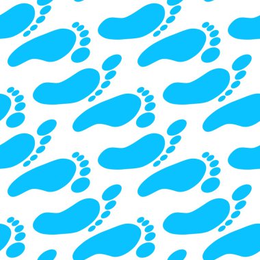 Mavi ayak dekor ile sorunsuz çapraz kalıbı