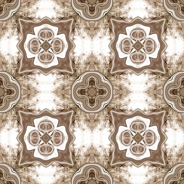 Sorunsuz kaleydoskop doku veya desen kahverengi 2