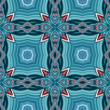 Mavi ve kırmızı 2 Dikişsiz sürekli değişen desen