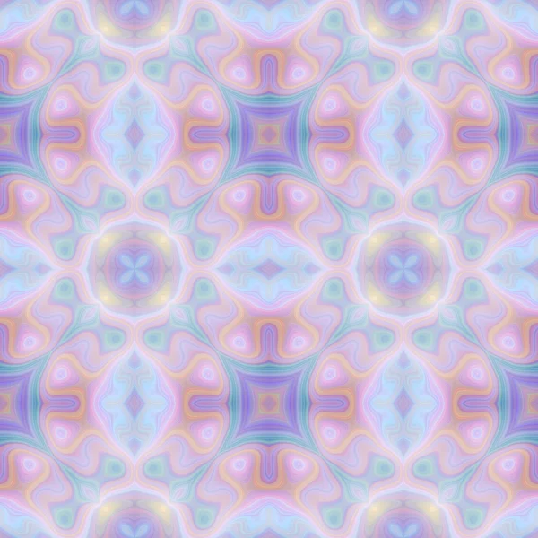 Texture ou motif kaléidoscope sans couture dans des couleurs pastel 3 — Photo