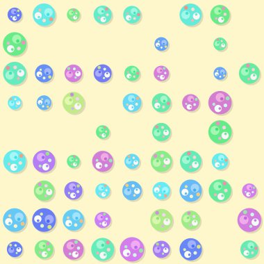 Sorunsuz dairesel elemanları desen sarı