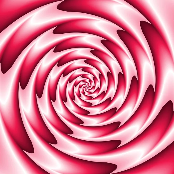 红色和白色抽象螺旋背景 — 图库照片