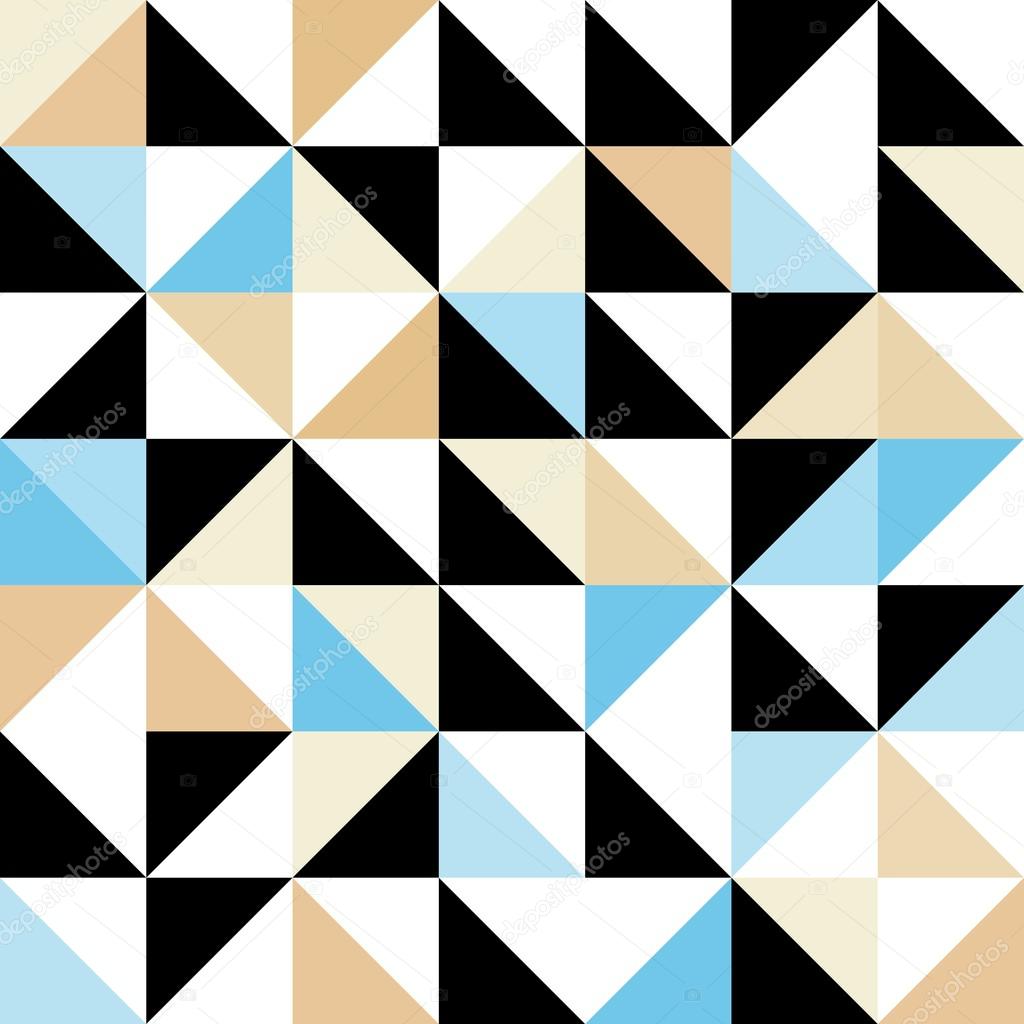 Seamless geometric pattern with triangular elements