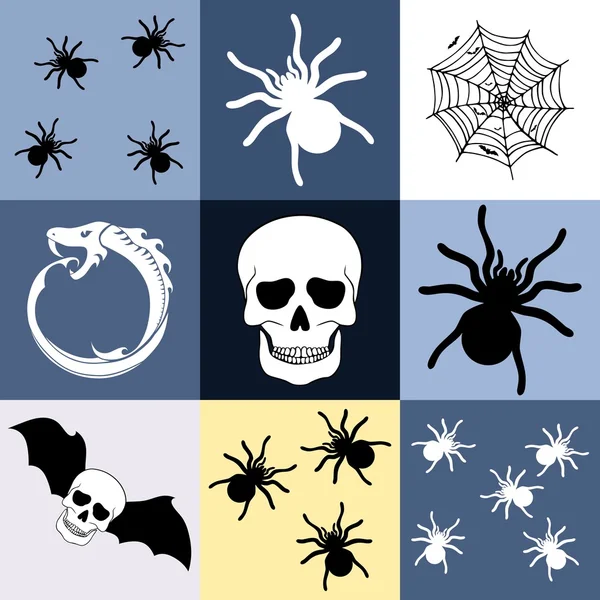 Halloween motif sans couture thème ou fond — Image vectorielle