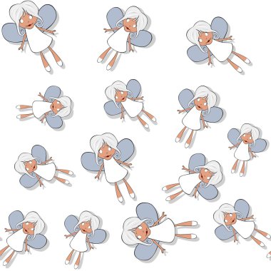 Beyaz çizgi film banshee ile Seamless Modeli