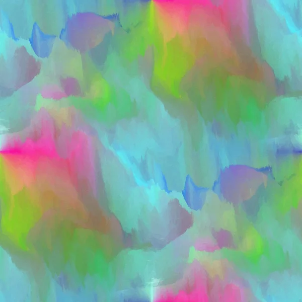 Абстрактная цифровая живопись в синем, розовом и зеленом — стоковое фото