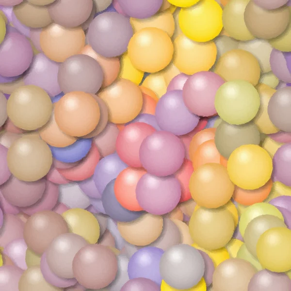 Illustration de boules de couleur pastel. Peinture numérique — Photo