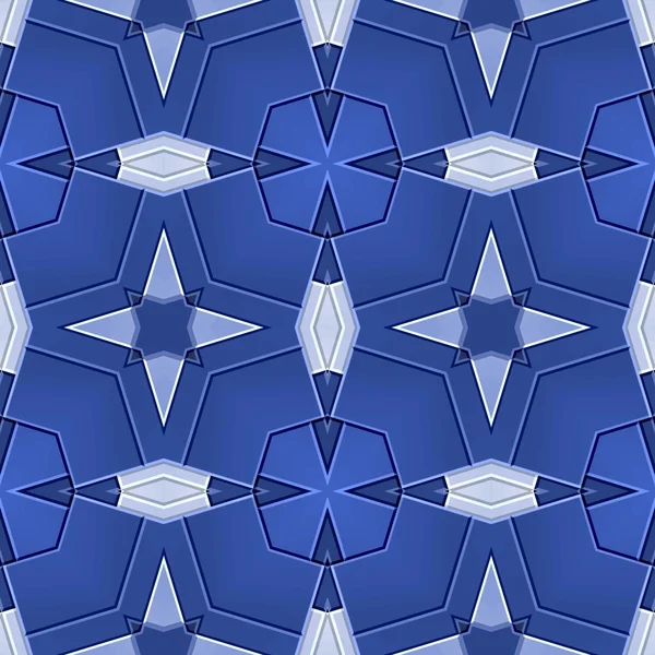 Motivo mosaico decorato senza cuciture in blu — Foto Stock