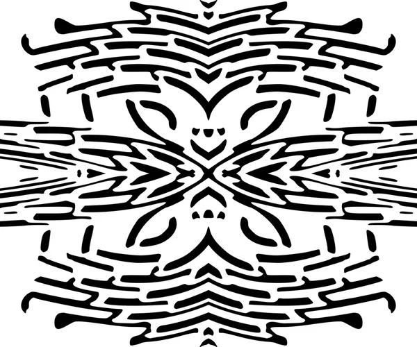 白の抽象的なシームレス ライン アート パターン — ストックベクタ