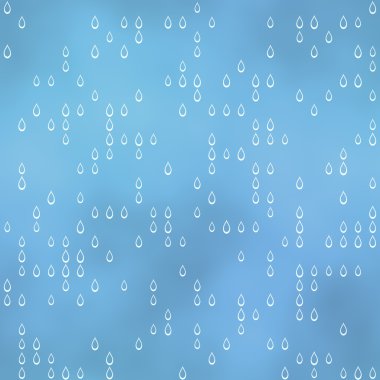 Mavi damla motifi ile Seamless Modeli