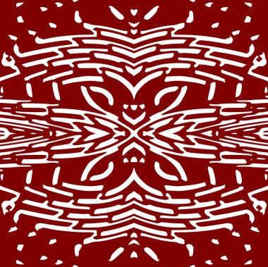 Soyut Dikişsiz kırmızı ve beyaz desen