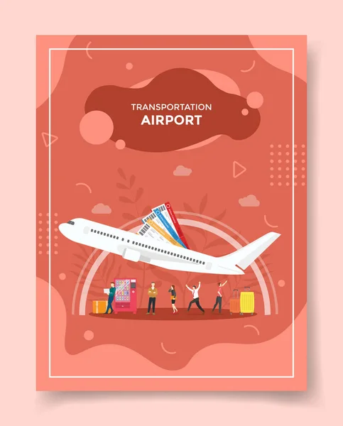 Concepto Aeropuerto Para Plantilla Pancartas Volante Portada Libros Ilustración Vectores — Vector de stock