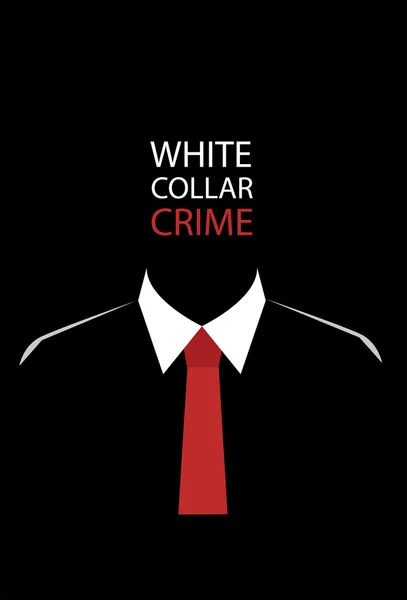 Crime en col blanc — Image vectorielle