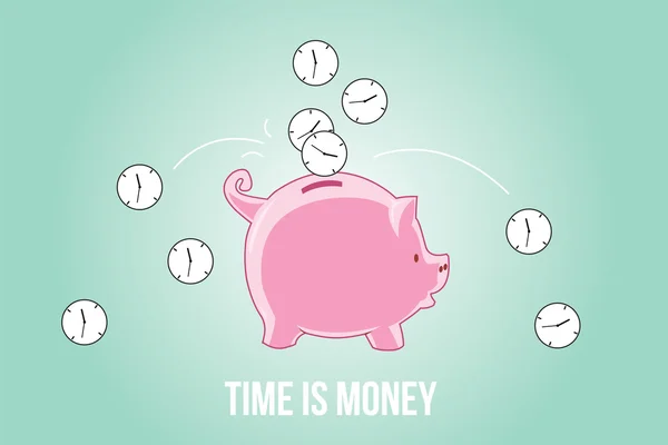 Czas to pieniądz. — Wektor stockowy