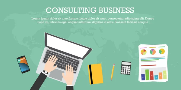 Consulting business — Stock Vector