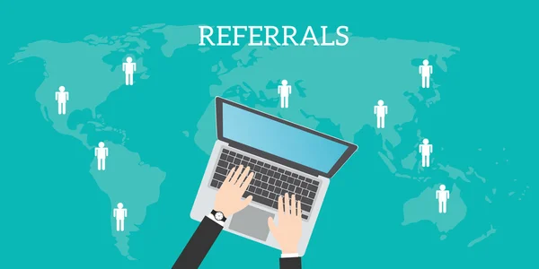 Referrals business location — Stock vektor