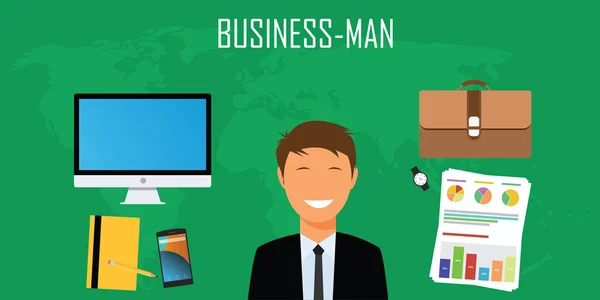 Businessman things and stuff — Stock vektor