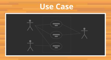 uml unified modelling language use case diagram clipart